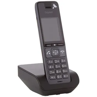 Gigaset Comfort 520 - Schnurloses DECT-Telefon - Elegantes Design - Hochwertige Audioqualität auch im Freisprechmodus - Anrufblockierung - Telefonbuch bis zu 200 Kontakte - Dark Grey