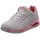 Damen white durabuck/red pink mesh trim 39