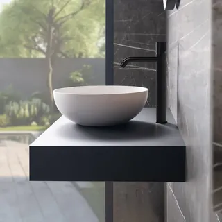 Neoro n50 & rivea Konsolenplatte B: 120 H: 12 cm aus Holz-Werkstoff (HPL), BN0465BM,