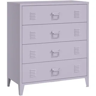 [en.casa] Hämeenlinna Schubladenschrank 80 x 40 x 92 Lila