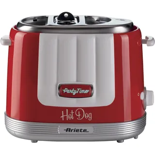 Ariete Hotdog-Maker 206R Party Time rot", rot, B:21cm H:27cm T:16cm, Hot-Dog-Maker