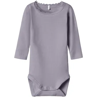 NAME IT Damen Nbfkab Ls Body Noos, Lavender Gray, Numeric_86
