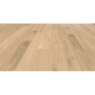 Living by Haro Parkett Landhausdiele Eiche Weiß strukturiert mit Öl/Wachs Finish