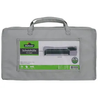 Dehner Abdeckung für Gartenliege 210 x 75 x 40 cm Grau