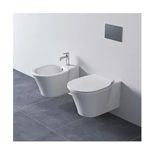 Ideal Standard Connect Air Wand-Bidet E2335MA mit Hahnloch, 36 x 54 cm, weiß mit Ideal Plus