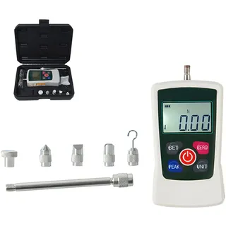 Digital Force Gauge Push and Pull Tester Dynamometer Druck LCD Hochpräzise Schubmesser Messgeräte mit 4 Messeinheiten N/Kg/Lb/Oz-30N