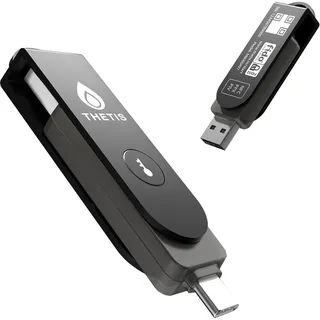 Thetis Pro FIDO2 Sicherheitsschlüssel Passkey Gerät mit PinPlex, Dual USB C & USB A & NFC, PIV-Zertifiziert, TOTP/HOTP-Authentifizierungs-App, Zwei-Faktor-Authentifizierung MFA, funktioniert mit