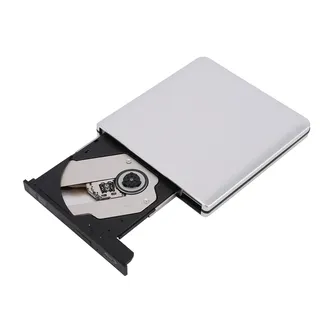 Tragbarer externer USB 3.0 Blu-ray Brenner für CD, DVD und BD - Optisches Laufwerk kompatibel mit Allen Laptops und PCs