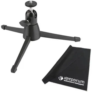 König Meyer K&M 19783 Kamera-Tisch Stativ Tripod Griff + Keepdrum Mikrofasertuch