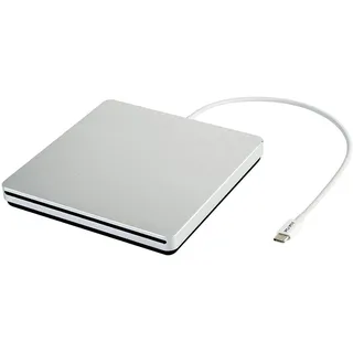 VikTck USB-C Superdrive Externes DVD/CD-Lesegerät und DVD/CD-Brenner für Apple MacBook Air/Pro/iMac/Mini/MacBook Pro/Asus/Dell Latitude mit USB-C Anschluss, Plug and Play - Silber