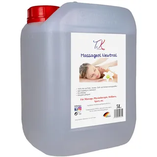 5L Massageöl Neutral für Massage, Wellness, Physiotherapie, SPA. Pharm. Qualität DAB/Ph. Eur.