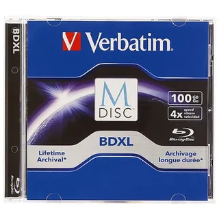 Verbatim 98912 M-DISC BD-R XL 100GB/1-4x, 1 Disc im Jewelcase