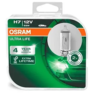 Osram Spain MT-OULT7-DUO_PL OULT7-DUO_PL Halogenlampen Ultra Life H7, 12 V, 55 W, Duo
