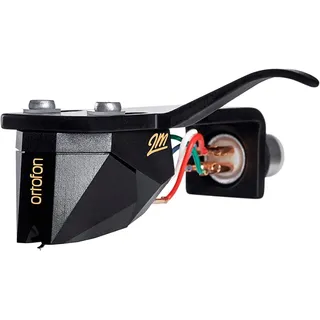Ortofon 2M Black Premounted - Hochwertiger Tonabnehmer am SH-4 Headshell, Perfekte Passform für S-förmige Tonarme, Schwarz/Schwarz