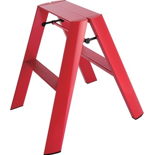 Hasegawa Ladders Lucano Tritthocker, 2, Rot