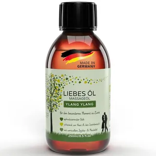 MakeLove Massageöl Ylang Ylang - Sinnliches Liebesöl für Partnermassagen - Pflegeöl für Ganzkörper-Massagen - Gleitöl - 250ml