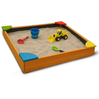 BestLivings Sandkasten mit Abdeckung braun