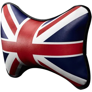 Union Jack Car Neck Pillow – UK Flag Cushion, Cridive-Head Kopfstütze | Ergonomischer Nackenstützkissen mit Druck Hommage an das Jubiläum für Autos, Reisen auf der Straße, Sitzkomfort