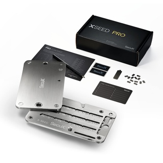 SecuX – XSEED Pro - Unzerstörbares Bitcoin Wallet Crypto Seed Storage Steel Plate - Kompatibel mit SecuX, Ledger, Trezor Hardware Wallets