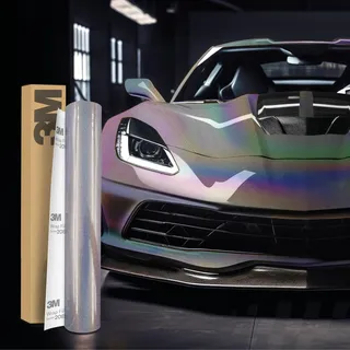Finest Folia 3M 2080 GP281 Gloss Psychedelic 30x152cm Wrapping Autofolie | Selbstklebende Vinyfolie mit Luftkanälen - wasserfeste Folie für Auto Motorrad Boot als Lackschutzfolie UV-beständig