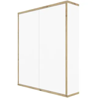 WELLTIME Hängeschrank "Morena", weiß mit artisan eiche, B:60cm H:70cm T:15cm, ABS-Kunststoff, Holzwerkstoff, Schränke, Hängeschrank