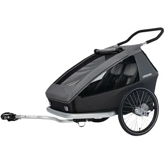 Croozer Kid Keeke 2 - Fahrradanhänger Für Kinder, Berggrau, Ns, Unisex-Adult