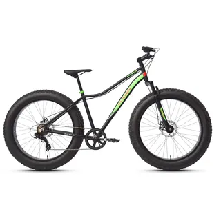 WYNN Fatbike 26 Zoll FAT1.0 schwarz-rot Rahmenhöhe 46 cm 7 Gänge