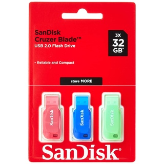 32 GB blau/pink/grün USB 2.0 3er Pack