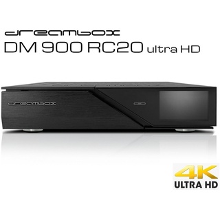 DreamBox DM900 RC20 UHD 4K 1x DVB-S2 FBC Twin Tuner E2 Linux PVR Receiver Schwarz