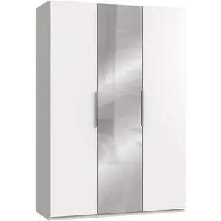 Level 150 x 216 x 58 cm weiß mit Spiegeltüren