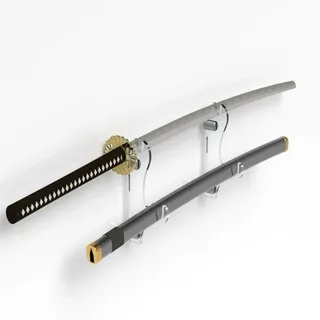 seawe Schwerthalter, Verstellbarer Acryl-Wandhalter Samurai Sword Display Stand Schwerthalter Für Katana Wakizashi Und Standard Swords Samurai Sword Hanger Holder Rack (Transparent)
