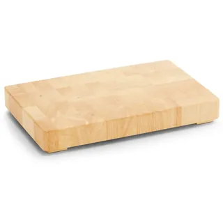 Zeller Hackblock Gummibaum 1-tlg. 42 x 27 x 5,5 cm Beige