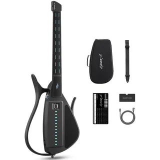 Enya CYBER-G Smart-Gitarre Innovative Saitenlose – Tragbare Travel Guitar & Silent E-Gitarre mit LED-Tasten, Drum & Bass, Hunderte Instrumentensounds, Eingebauter Lautsprecher für schnelles Lernen