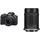 schwarz + RF-S 18-45 mm + RF-S 55-210 mm