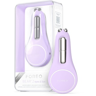 FOREO BEAR 2 Eyes & Lips - Massagegerät gegen Falten für sofortige Gesichtsstraffung - Augenmassagegerät - Augenbrauenlifting - Behandlung gegen Augenringe & Lippenpflege - Lavender