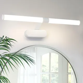 GBLY Spiegellampe Led Bad Spiegelleuchte Badezimmer Lampe Neutralweiße Lichtfarbe 4000K Chrom 00015