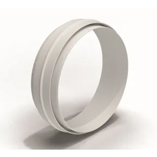 airtec Rundrohr-Steckverbinder Ø 125mm, Innen-/ Außenverbinder Lüftungsrohr, Küche