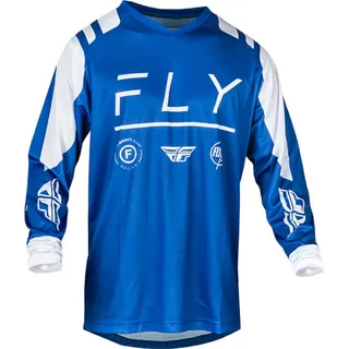 FLY RACING F-16 Langarm-trikot - True Blue / White - M