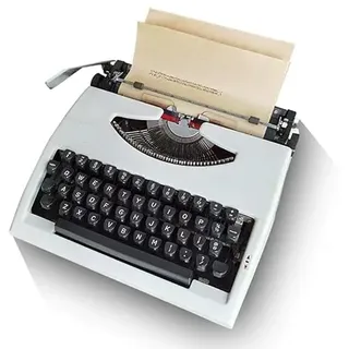 LBLFEBD Traditionelle tragbare manuelle Schreibmaschine, Vintage, Klassische Retro-alte Schreibmaschine für Schriftsteller, nostalgische, langlebige Schreibmaschine, Klassische Textverarbeitung
