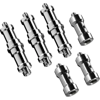 Walimex Set 3X Spigot Gewinde Adapter 3/8 Zoll bis 1/4 Zoll und 3X Spigot Gewinde Adapter 3/8 Zoll auf 1/4 Zoll– Gewindeadapter für Kamera Zubehör und Stativ – Fotostudio Fotoshootings Fotografie