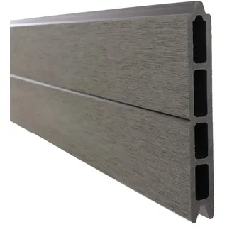 bambus-discount.com Einzelbrett für WPC Sichtschutzzaun anthrazit mit 15 x 2 x 178cm - Einzelprofil Brett WPC-Profil