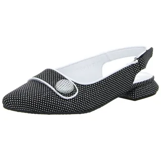 SIMEN Slingpumps Leder Schwarz 37