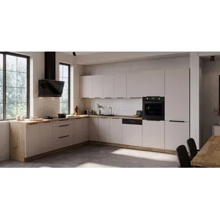 Küchen-Preisbombe Winkelküche SOLANO L-Form 290 cm beige