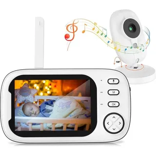 Babyphone Baby Monitor mit Kamera,Video-babyphone,Baby überwachungskamera1-tlg., baby camera monitor, baby camera,audio babyphone