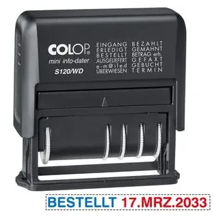 Colop Mini-Info-Dater S 120/WD Datumstempel blau 1 St.