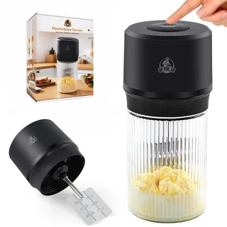 IFOLO Elektrische Butterkanne - One-Touch-Butterbereiter in 5-10 Minuten, 963.9 g Glasbehälter mit bürstenlosem Hochgeschwindigkeitsmotor, Hochgeschwindigkeitsmischung für cremige Ergebnisse