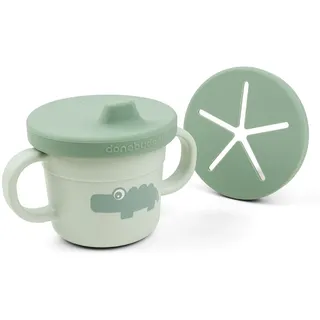 Done by Deer Snack-/Trinklernbecher Croco Grün - 215 ml