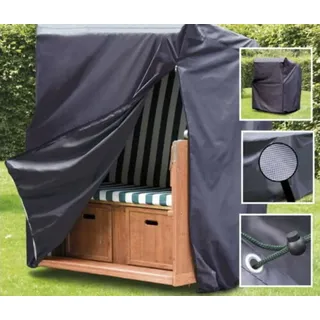 Westerholt XXL Abdeckhaube für Strandkörbe, 155x105x170/135 cm