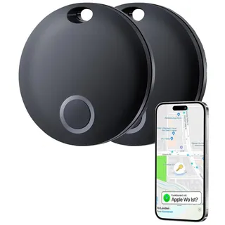 S&T Design Smart Tag Koffer Hunde Tracker kompatibel mit Apple Wo GPS-Tracker (Wasserdicht Apple Wo Ist iOS Kompatibel wie AirTag Tracker Apple MFi)