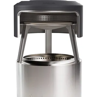 Solo Stove Bonfire Pi Fire Pizzaofen | Outdoor-Pizzaofen Zubehör für Bonfire Feuerstelle, Inkl. Tragetasche, Grillhandschuhe & Pizzastein, Geeignet zur Holzbefeuerung, (H x Dia): 43 x 49 cm, 9 kg
